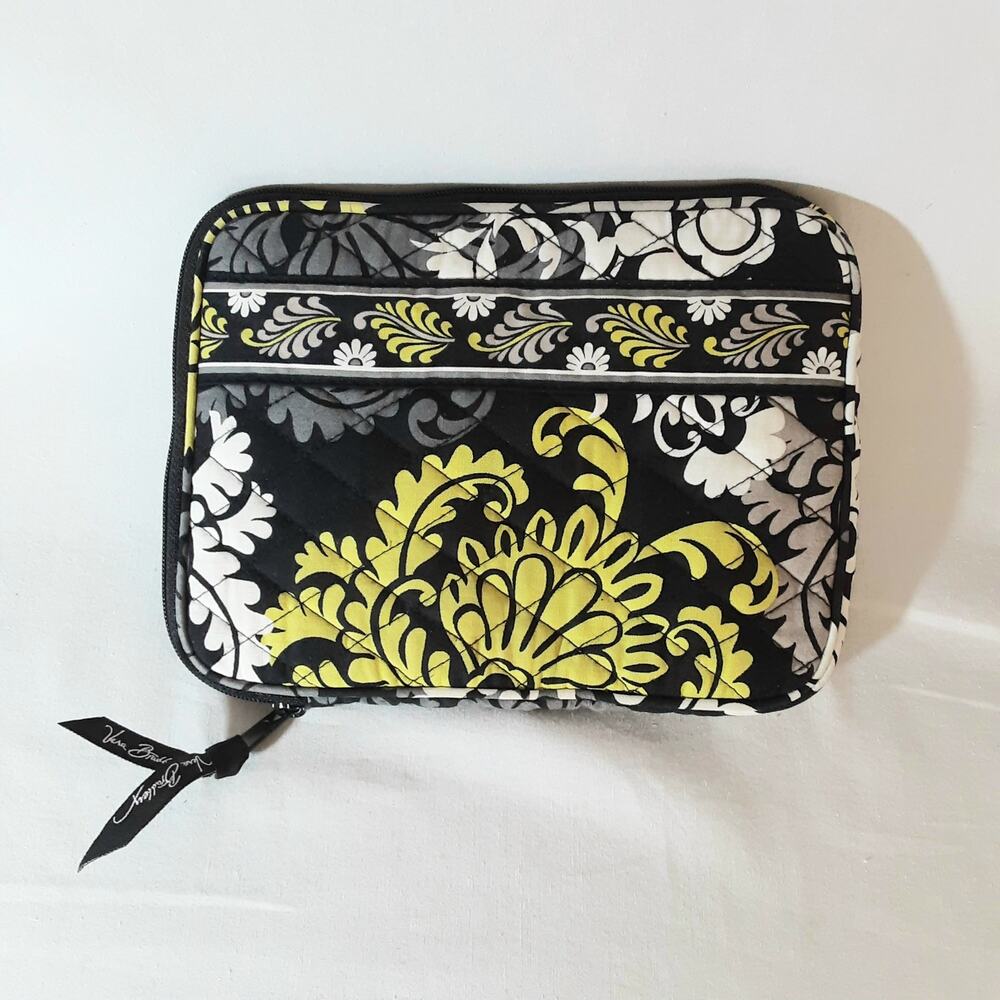 💎Vera Bradley Baroque Clutch iPad Cover Black Yellow White